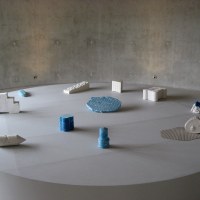 installation, plâtres peints