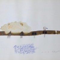 Histoires de paysage, aquarelle chinoise et brou de noix, 36 x 50 cm