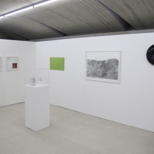 Vue de l'exposition: Peter Downsbrough, Michel Mouffe, Ann Veronica Janssens, Eva Evrard, Hein Fridfinnsson