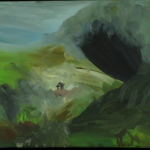 Xavier Martin, Sans titre, huile sur toile