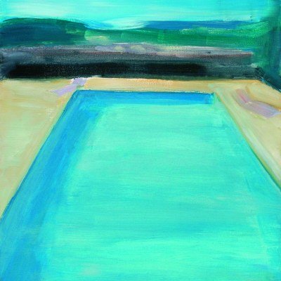Piscine, huile sur toile, 40 x 50 cm, 2001