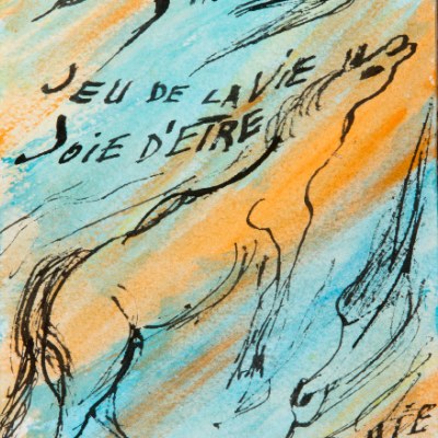 Jeu de la vie, dessin, 20 x 30 cm