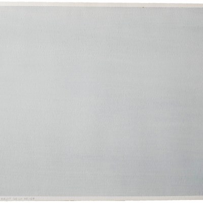 Le bruit de la neige, acrylique sur papier, 55 x 36,5 cm, 2003