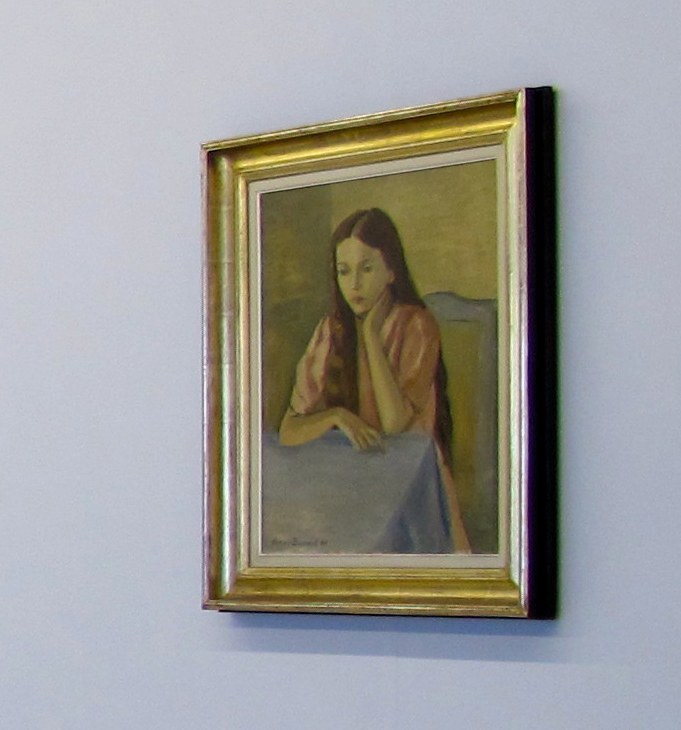 Anne Bonnet, Portrait de fillette, 1941,Huile sur toile, toile: 60 x 50 cm avec cadre: 77,5 x 67,5 cm