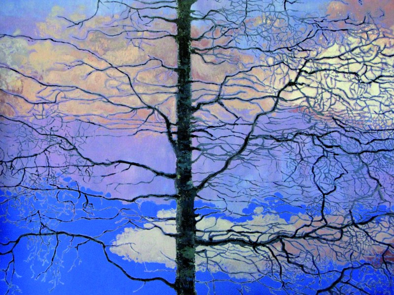 Arbre en hiver, huile sur toile, 260 x 190 cm, 2008