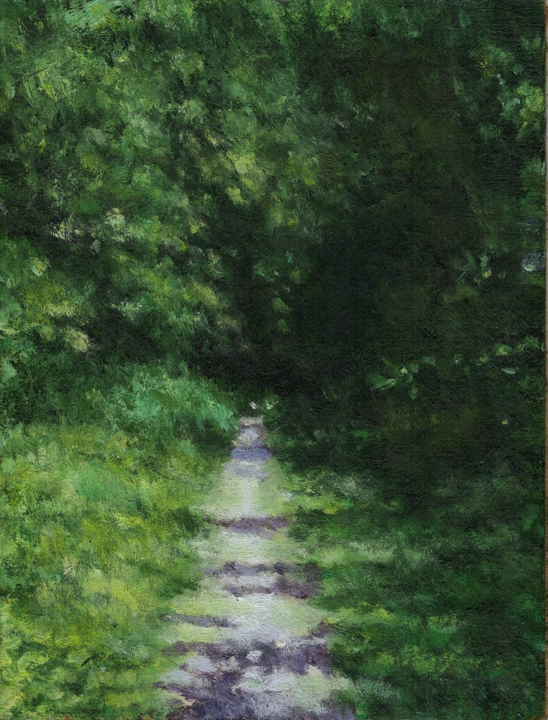 Sans titre, huile sur bois, 18 x 23,5 cm, 2018