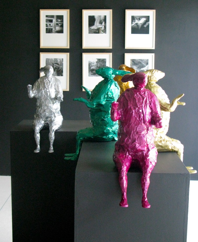 Vue de l'exposition, Pierre Pétry, Daniel Michiels