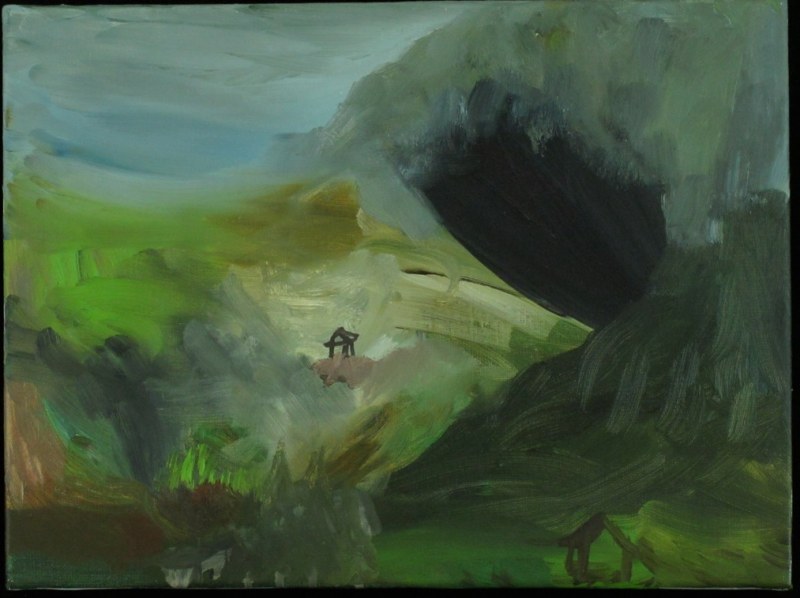 Xavier Martin, Sans titre, huile sur toile