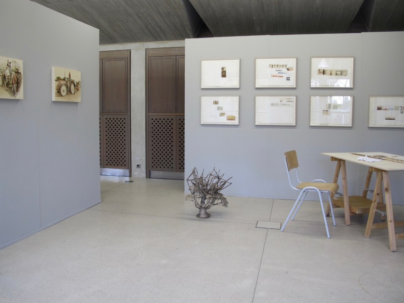 Vue de l'exposition: Xavier Martin, Jean-Philippe Tromme, Pascal Rivet