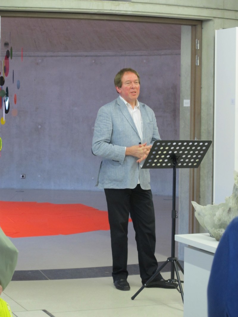 Vue du vernissage de l'exposition, Bernard Marcelis, commissaire