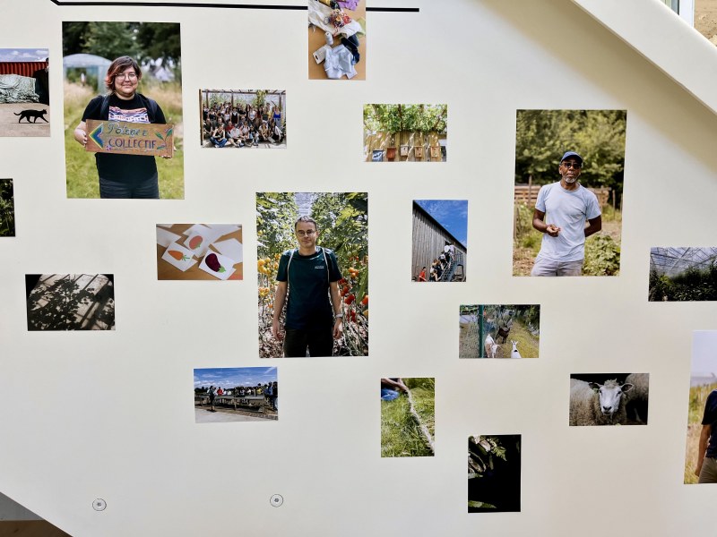 Vue d'exposition Agir ensemble, vivre mieux avec moins