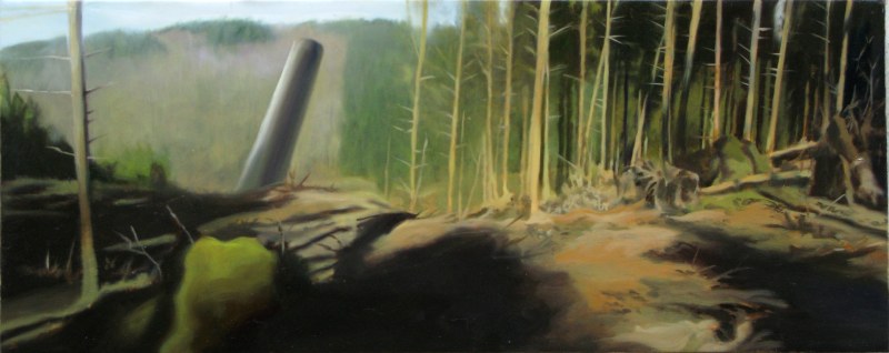 Sans titre, huile sur toile, 20 x 50 cm, 2008