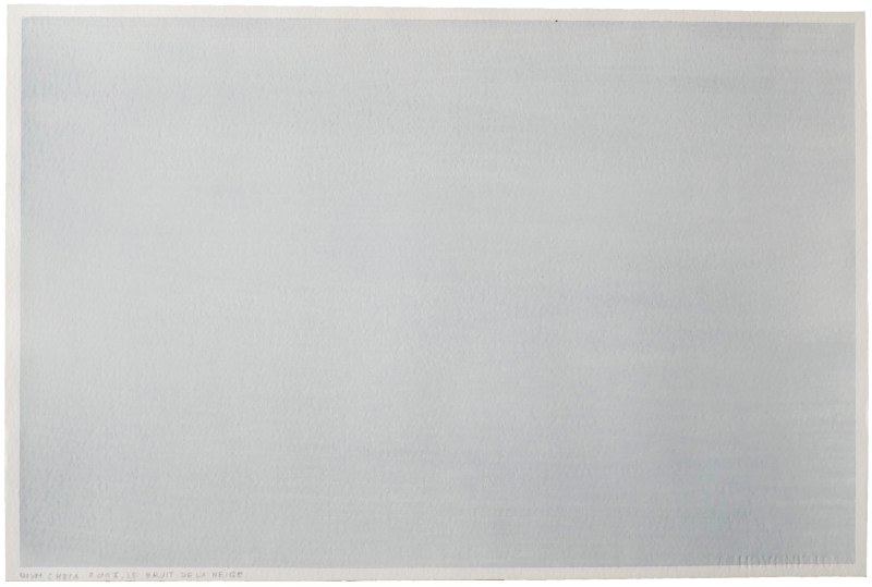 Le bruit de la neige, acrylique sur papier, 55 x 36,5 cm, 2003