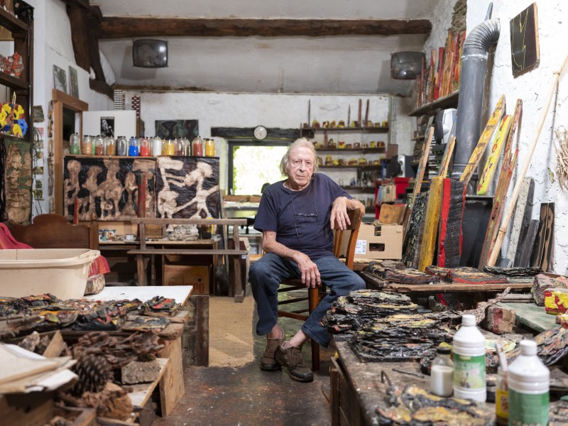 Vancau dans son atelier©Jean-Pierre Ruelle