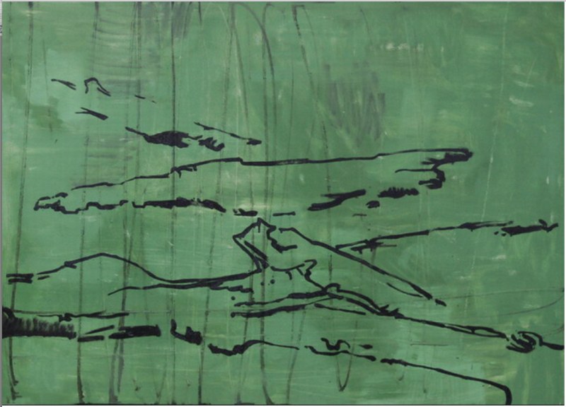 Sans titre, huile sur toile, 100 x 140 cm, 2006
