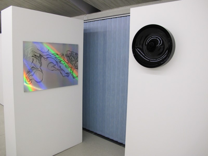 Vue de l'exposition: Jean Luc Moerman et Ann Veronica Janssens