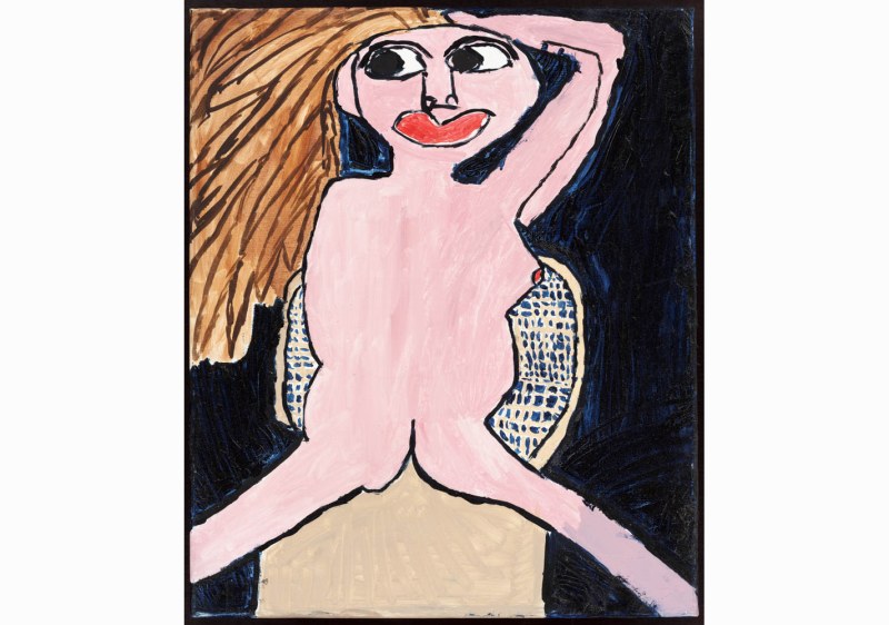 Sans titre, technique mixte sur toile, 60 x 50 cm, 2010