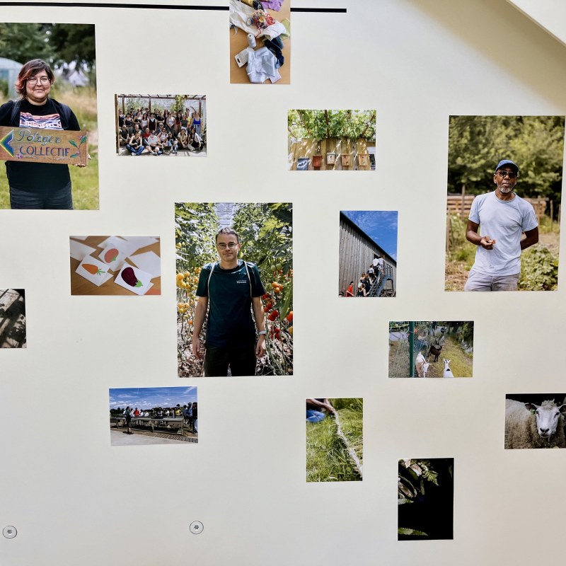 Vue d'exposition Agir ensemble, vivre mieux avec moins