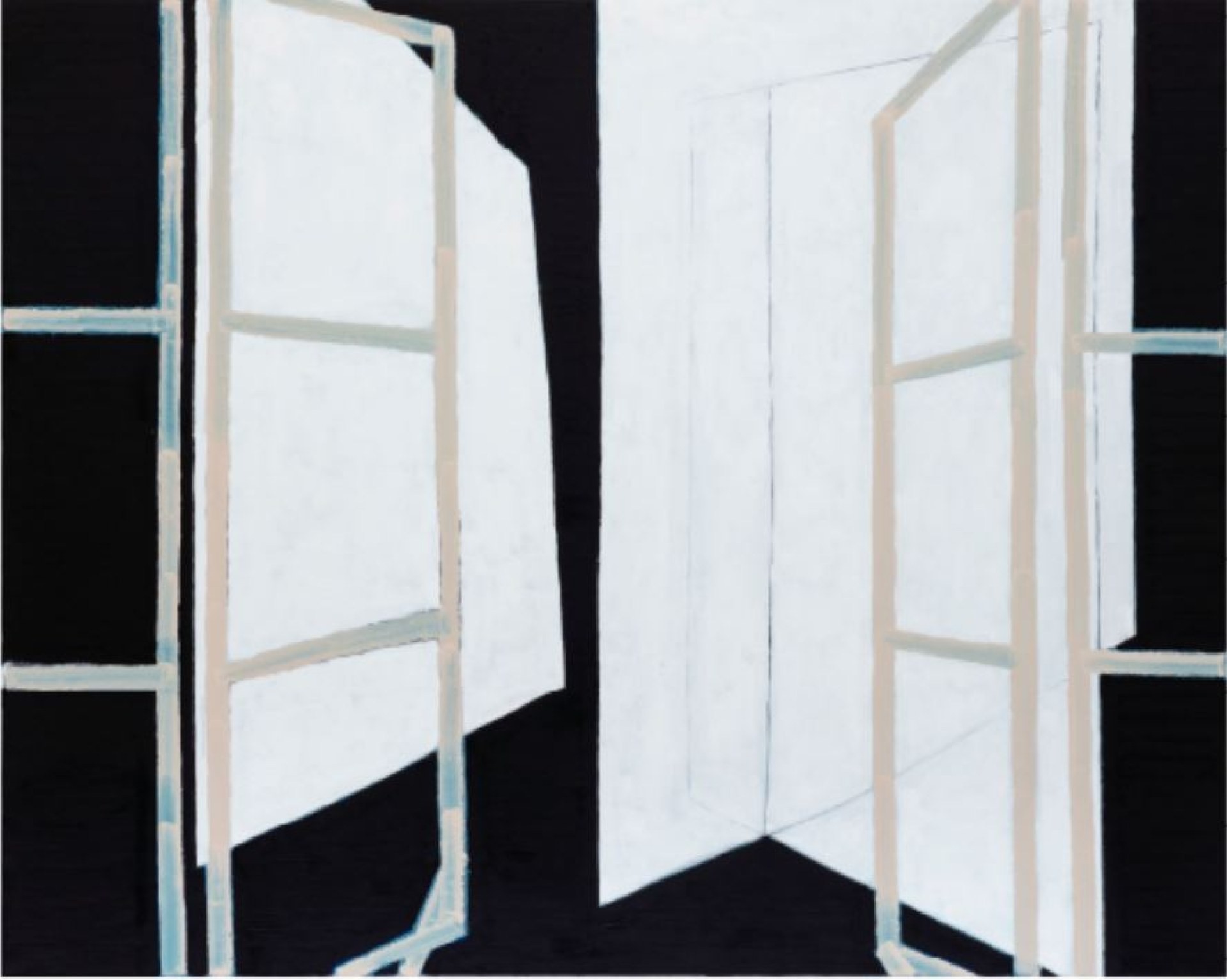 La fenêtre, huile sur toile, 160 x 200 cm, 2019