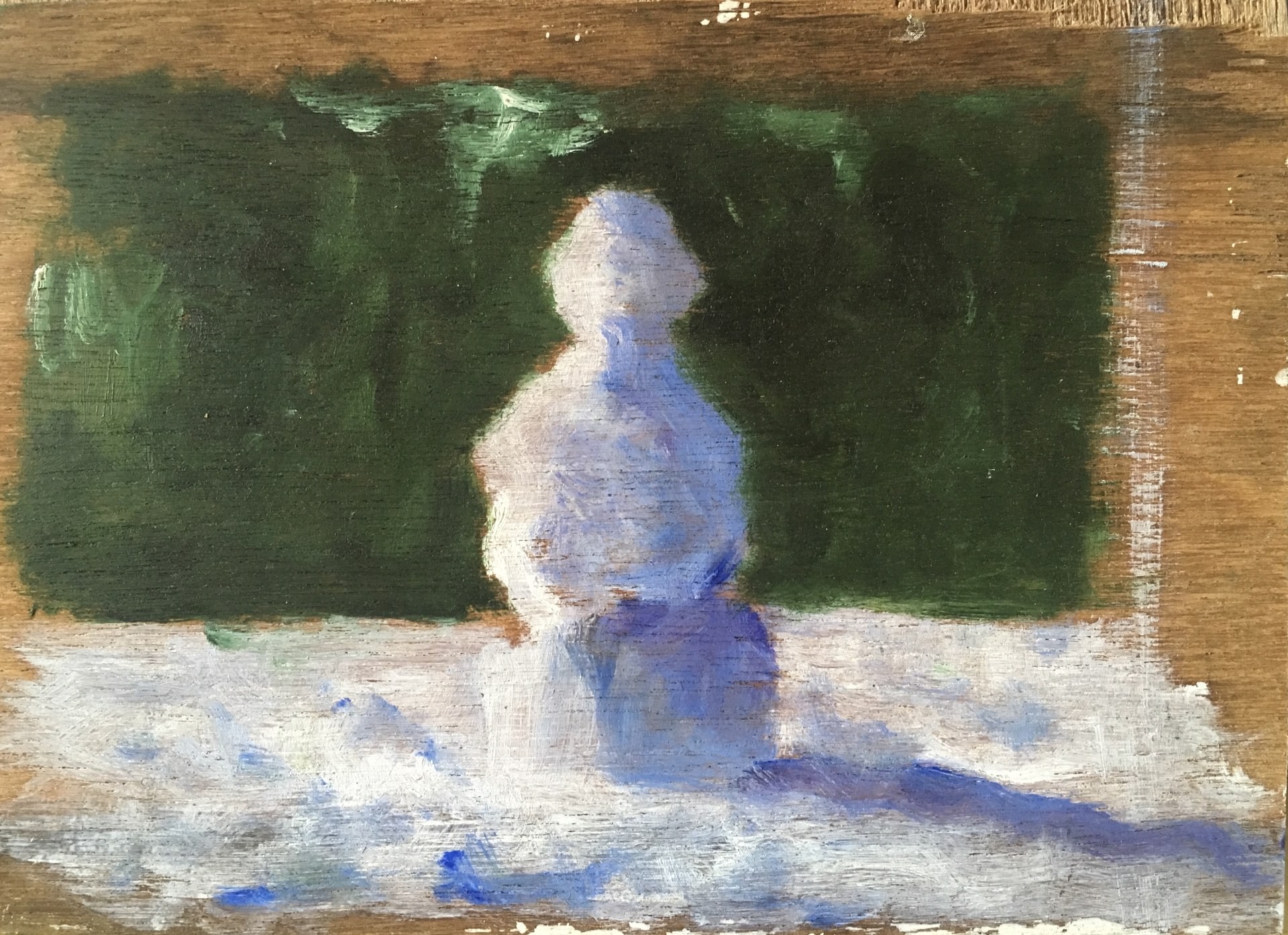 Sans titre, huile sur bois, 16 X 22 cm, 2018