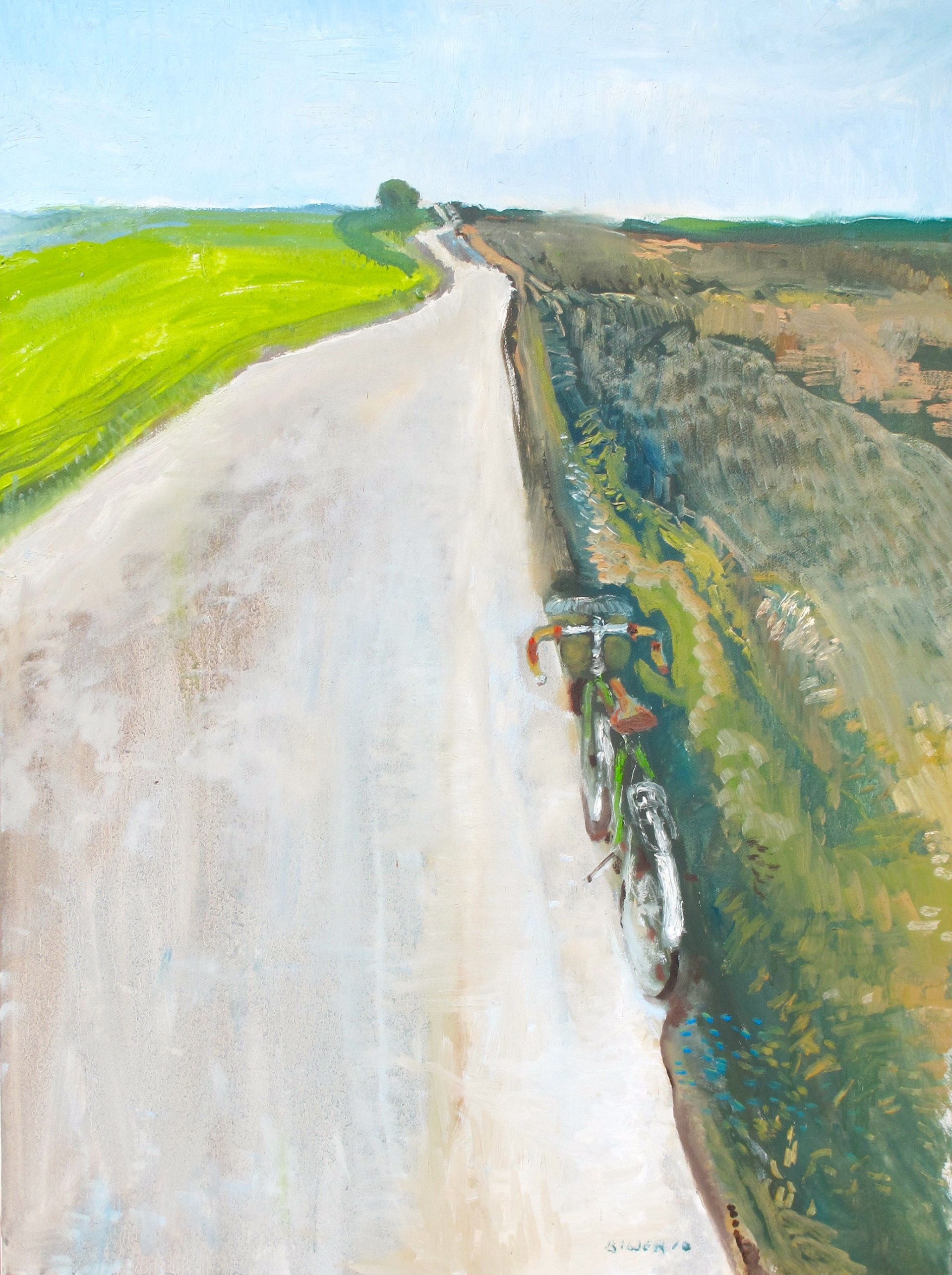 Vélo au bord de la route