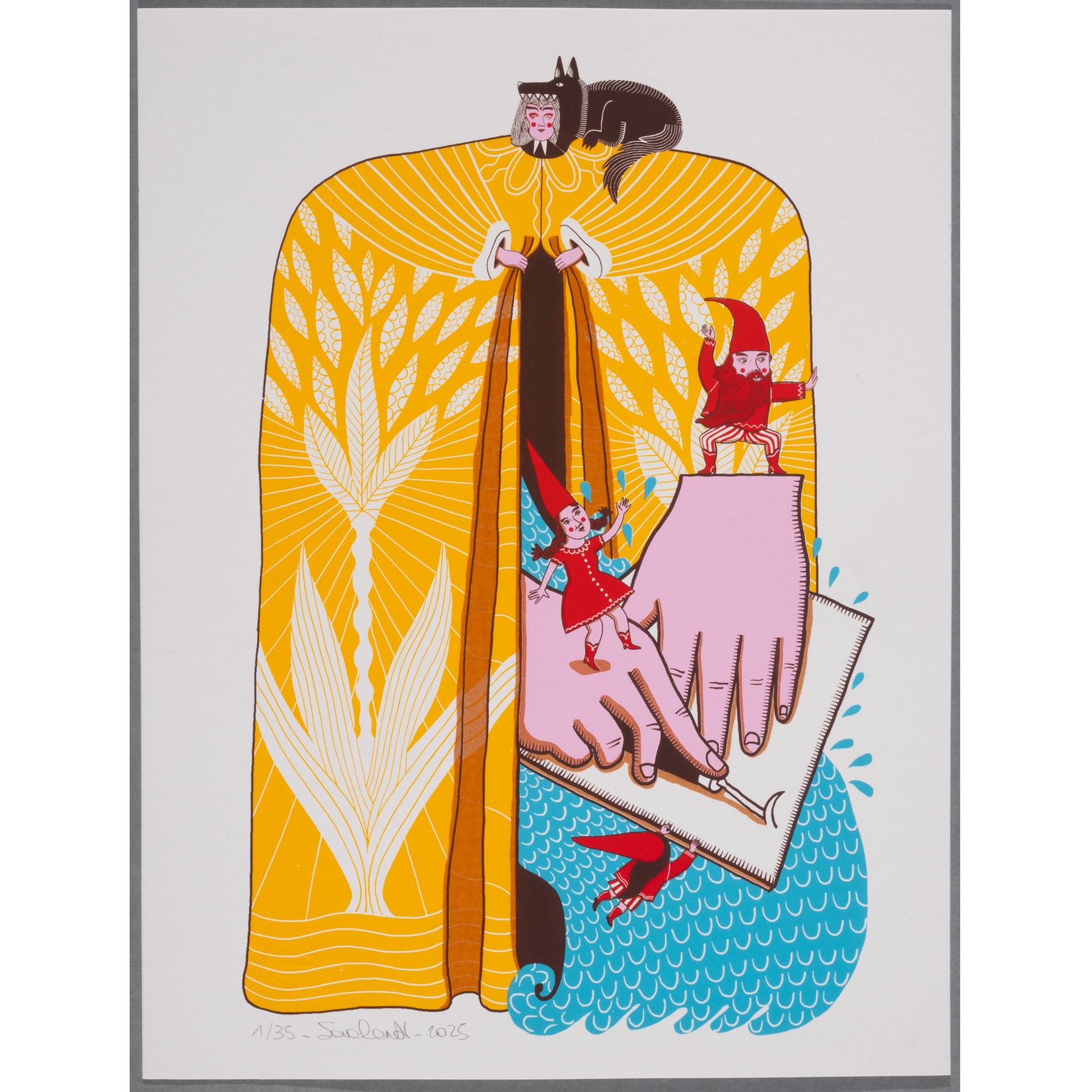 Sarah Conti, La Géante du CGII, sérigraphie, 2025