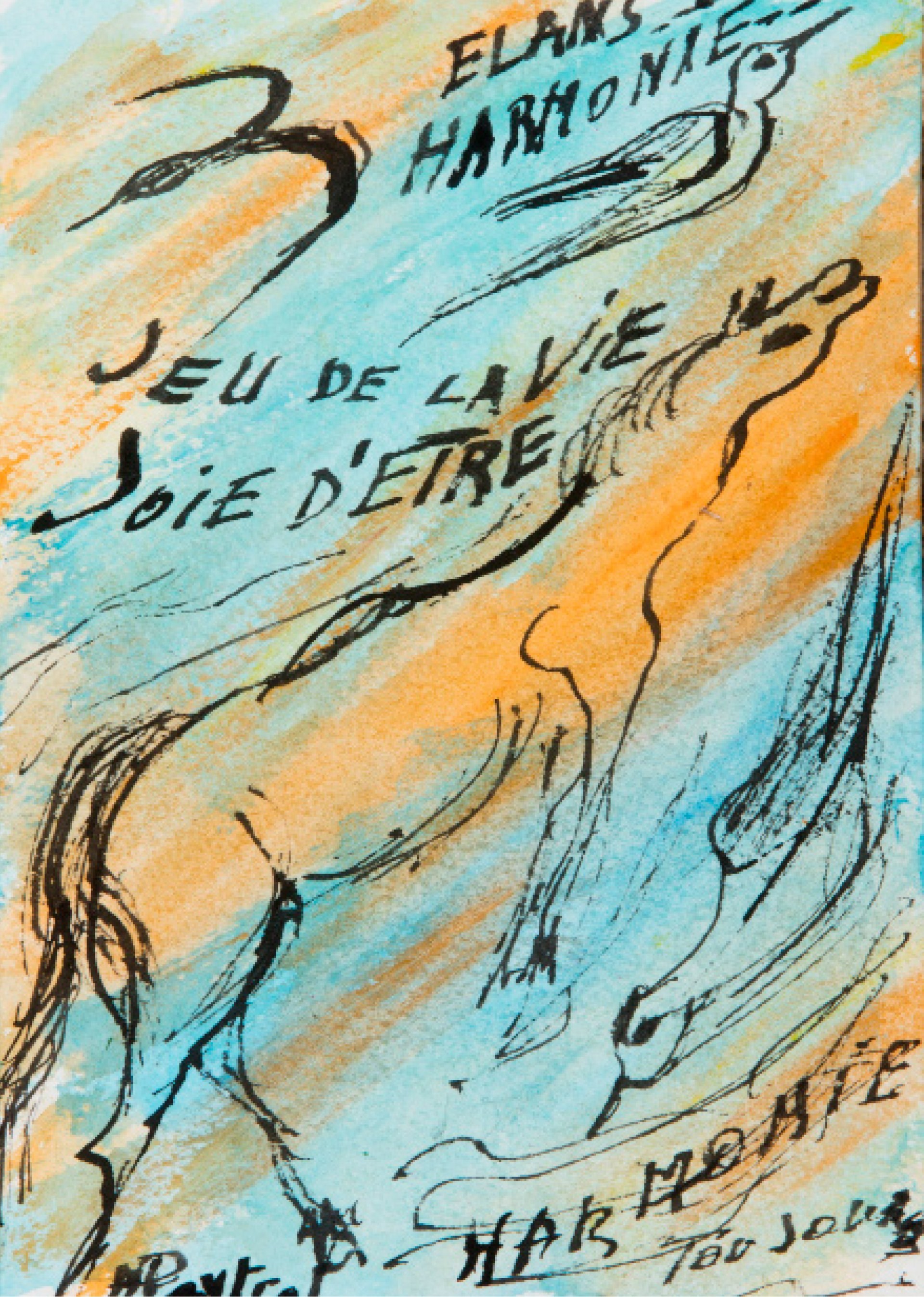Jeu de la vie, dessin, 20 x 30 cm