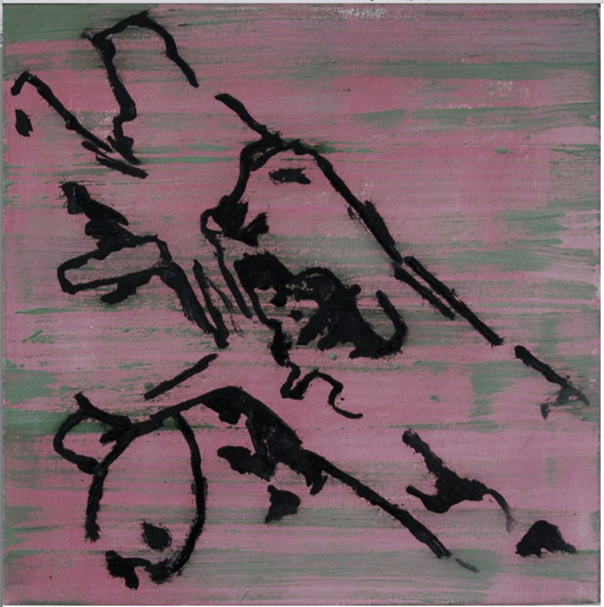 Sans titre, huile sur toile, 40 x 40 cm, 2006