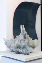 Souche de Verdun II », fonte de cristal à original perdu, 30 x 54 x 40 cm,  poids 30 kg, 2011