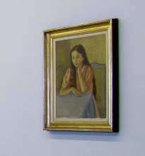 Anne Bonnet, Portrait de fillette, 1941,Huile sur toile, toile: 60 x 50 cm avec cadre: 77,5 x 67,5 cm