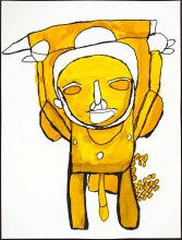 Bansart, Jean-Michel, Sans titre, technique mixte sur papier, 72,8 x 55 cm