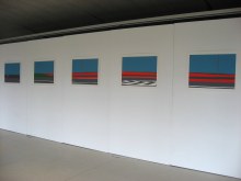 Parallaxe N4" (série de 5 sérigraphies sur papier, éditée à 10 exemplaires, 67,5/50 cm chaque image),