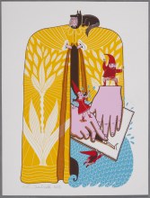 Sarah Conti, La Géante du CGII, sérigraphie, 2025