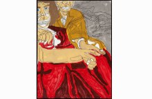 Sans titre, technique mixte sur papier, 73,2 x 55 cm, 2013