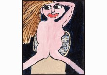 Sans titre, technique mixte sur toile, 60 x 50 cm, 2010