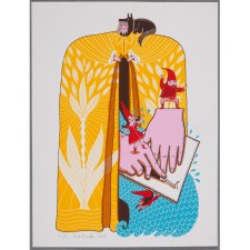 Sarah Conti, La Géante du CGII, sérigraphie, 2025